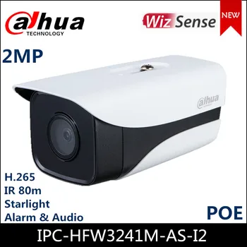 

Dahua 2MP IP Camera IPC-HFW3241M-AS-I2 2MP WizSense Lite AI IR Fixed focal Bullet Network Camera AI CAMERA