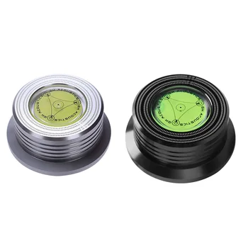 

Universal 50/60Hz Lp Vinyl Record o Disc Turntable Stabilizer Clamp Aluminum Weight Clamp With Test Speed Bubble