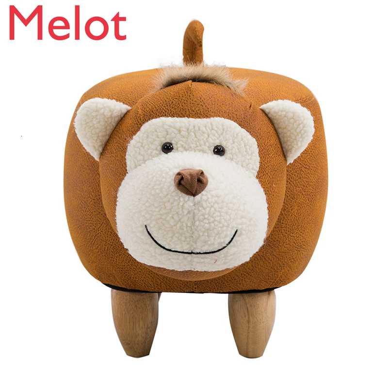 

Originality Monkey Changing Shoes Stool Footstool Sofa Stool Home Furnishing Decorate Ornament Store Low Stool Shoe Bench Wash