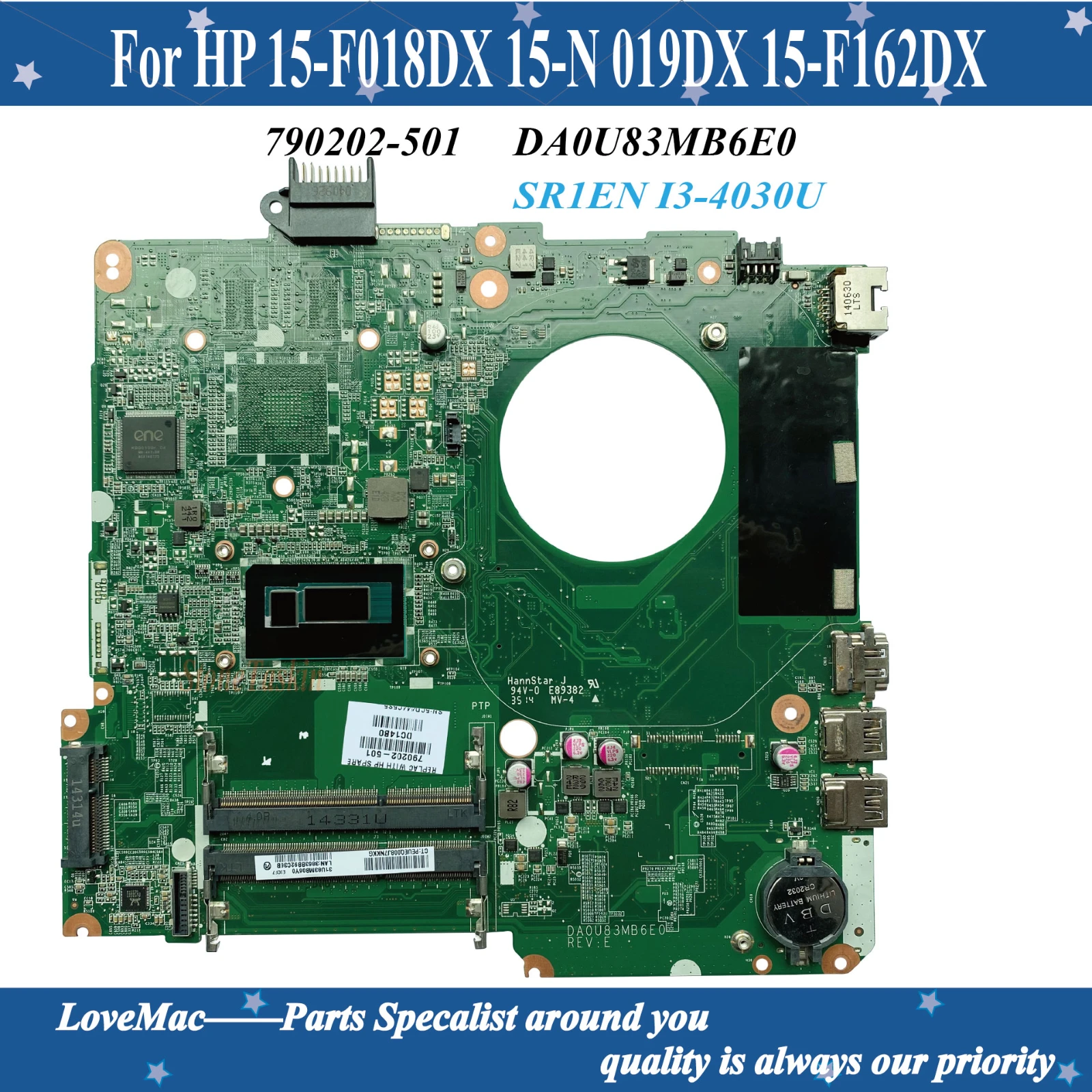 Высокое качество 790202-501 для HP 15-F018DX 15-N 019DX 15-F162DX Материнская плата ноутбука DA0U83MB6E0
