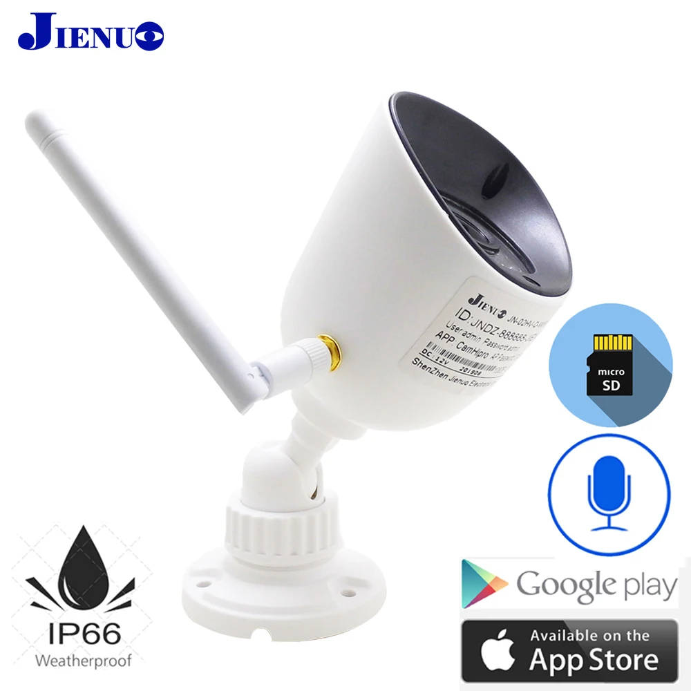 JIENUO Wifi ip-камера Auidio 720P 1080P HD наружный водонепроницаемый беспроводной Cctv безопасности IPCam Onvif инфракрасное слежение домашняя камера