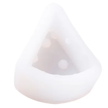 

Triangle Cheese Shape Mould Silicone Fondant Mold Cake Decorating Candy Chocolate Cookie Dessert Baking Tool (White)