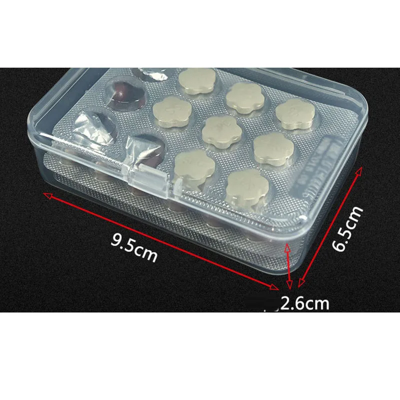 5PCS 투명 플라스틱 상자 보석 포장 구성 요소 상자 ID 카드 보석 직사각형 홈 플라스틱 보관 상자