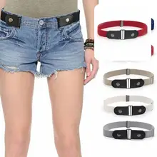 

Elastic Belt Trendy Gift Fine Workmanship Women Men Stretchy Belt Strap for Dress Waist Belt Jeans Belt