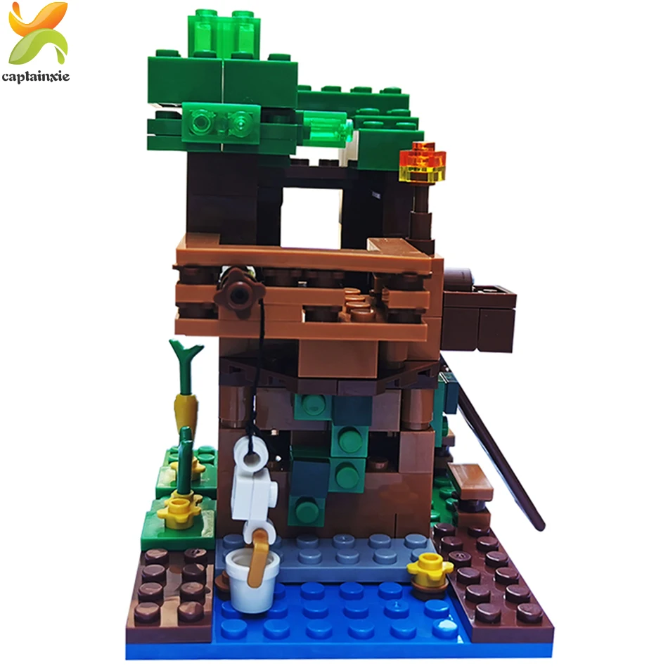 Tree House My World Model Figures Building Blocks MinecraftINGLys Town Guardian Mine World City Educational Bricks Children Toys Tree House My World Model Figures Building Blocks MinecraftINGLys Town Guardian Mine World City Educational Bricks Children Toys