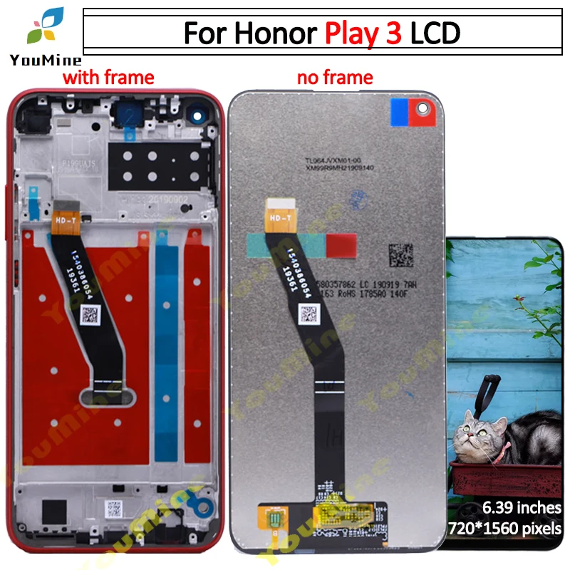 Для huawei Honor Play 3 ЖК-дисплей кодирующий преобразователь сенсорного экрана в сборе