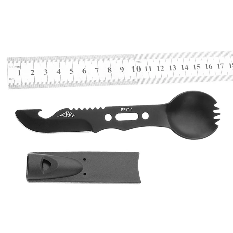 Cookware Spoon Fork Bottle Opener Portable Multifunctional Camping Tool Safety & Survival Durable Stainless Steel Survival kit