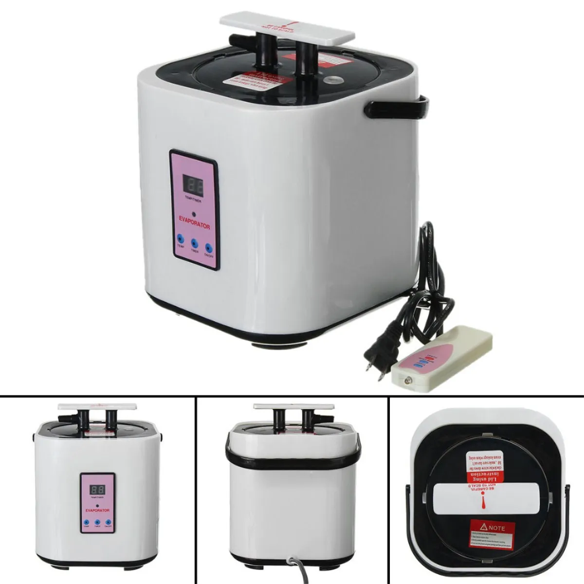 

Steam Sauna Generator 110V Capacity 2L Steamer Pot Spa Beneficial Skin Home Sauna Steam Machine Pot