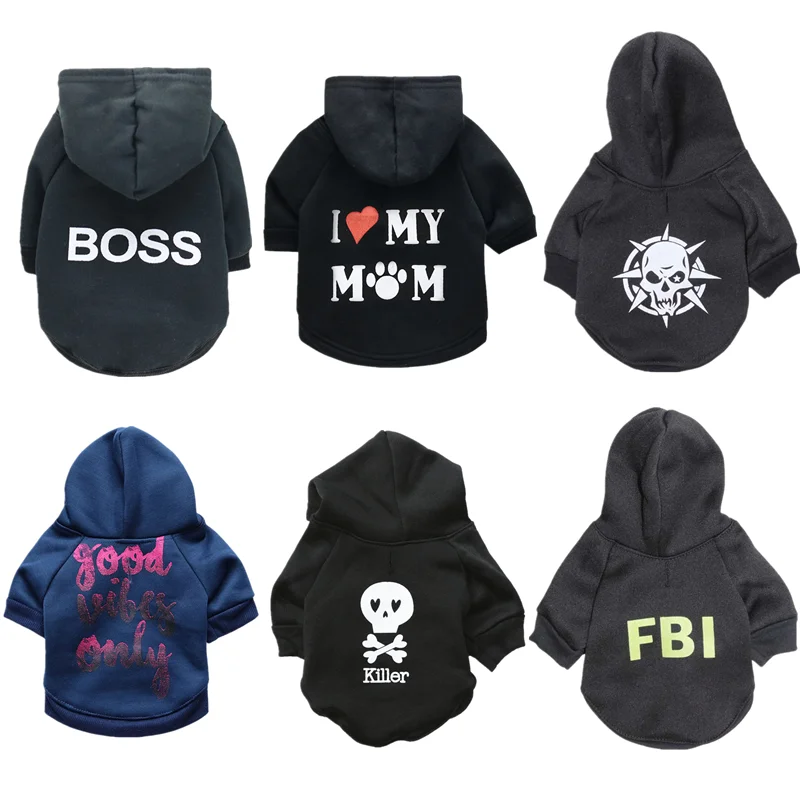 

Printing Dog Hoodie Winter Pet Dog Clothes for Dogs Coat Jacket Cotton Ropa Perro French Bulldog Clothing for Dogs Pets Clothing