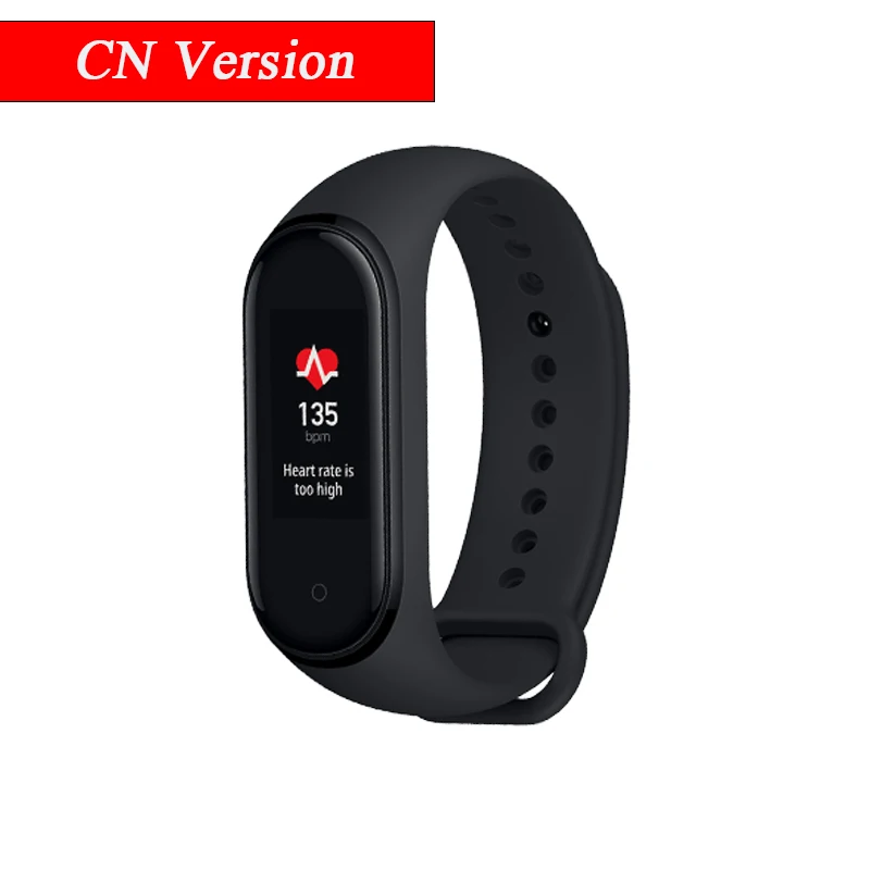 CN Mi Band 4 Xiaomi mi Band 4 Smart mi band 4 сердечного ритма фитнес-трекер 135 мАч Bluetooth 5,0 50 м водонепроницаемый AI смарт-браслет - Цвет: CN Mi Band 4
