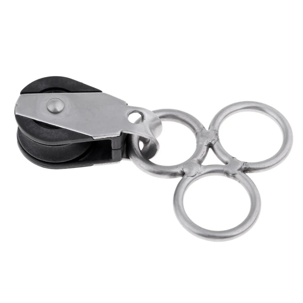 Premium Strong Stainless Steel Kitesurfing Kiteboard Kite Bar Swivel with Pulley Hardware Accessories for Snow Water Kites
