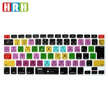 

HRH OSX Functional Hotkeys Shortcuts Silicone Keyboard Cover Skin Protector For Macbook Air Pro Retina 13"15"17"Japanese Version
