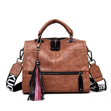 Брендовая винтажная роскошная сумка из натуральной кожи с кисточками, женские сумки, дизайнерские сумки высокого качества, женские ручные сумки для женщин Bolsa
