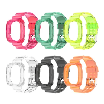 

Hot Replacement Band For Fitbit Versa 3 Transparent Strap For Fitbit Sense Bracelet Adjustable Wristband SmartWatch Accessory