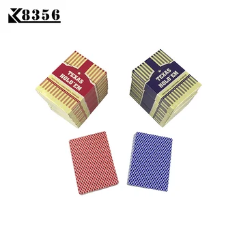 

K8356 NEW HOT 10Sets/Lot Baccarat Texas Hold'em Plastic Playing Cards Waterproof Frosting Poker Cards Board Games 2.48*3.46 inch