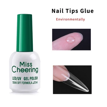 

12ML Nail Glue for Adhesive False Nail Tips Environmentally Sticky Nail Rhinestones Decorations Glue Professional Nail Salon