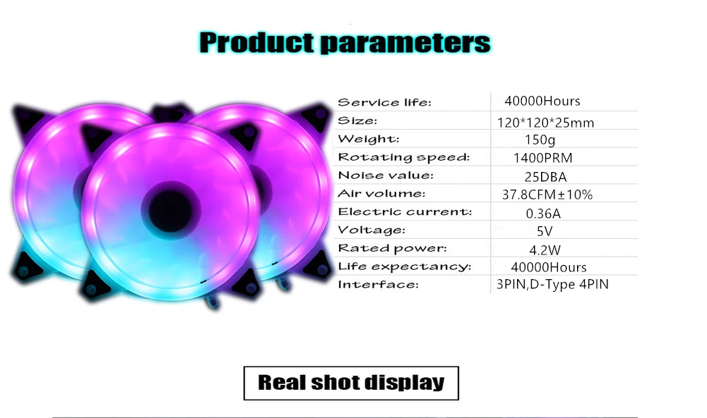 ventilador com caixa de ventilador com refrigeração de ar rgb silencioso para computador de ventilação argb aura sync