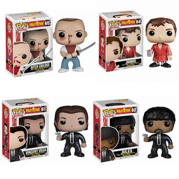 

Funko POP New Pulp Fiction Jimmie JULES VINCENT VEGA BUTCH COOLIDGE 10cm Vinyl Action Figures Collection Model Toys For Children