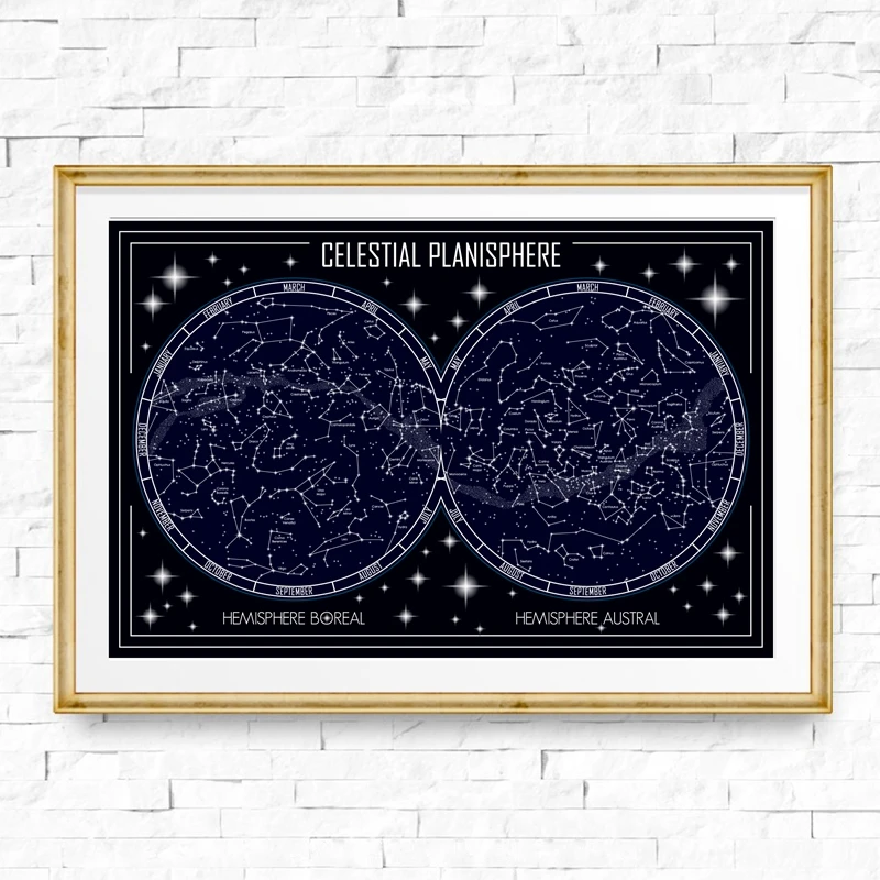 Celestial-Planisphere-Map-Canvas-Poster-Prints-Geometric-Minimalist-Constellation-Wall-Art-Pictures-Painting-Home-Wall-Decor