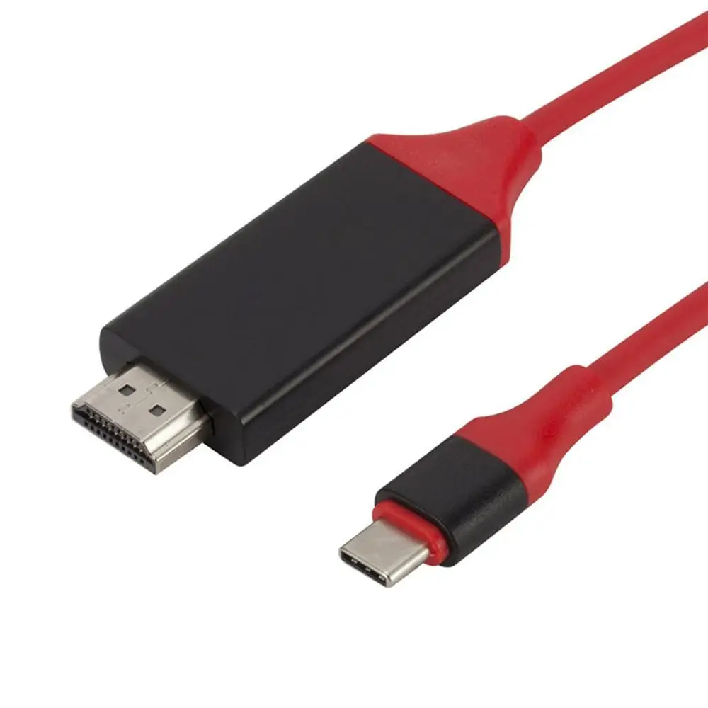 Type-C к HDMI USB 3,1 к HDMI кабель для передачи данных 4K мобильный телефон компьютер HD удлинитель конвертер