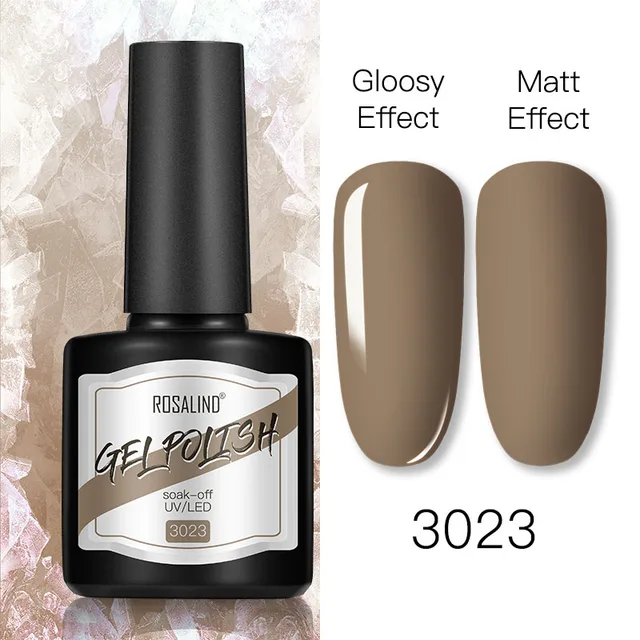 ROSALIND 8ml Gel Nail Polish Shiny Matte Effect Gel Polish For Manicure Nail Art Design Semi Permanent Painting Varnishes Gel RS17-3023