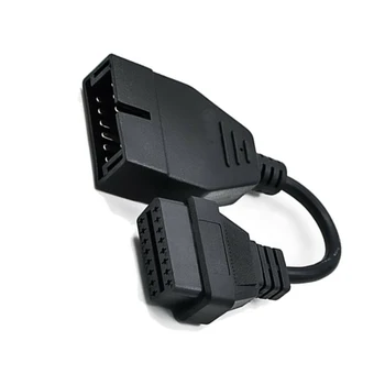 

Converter Diagnostic Cable Adapter Scanner Tools Male to Female Plastic Black