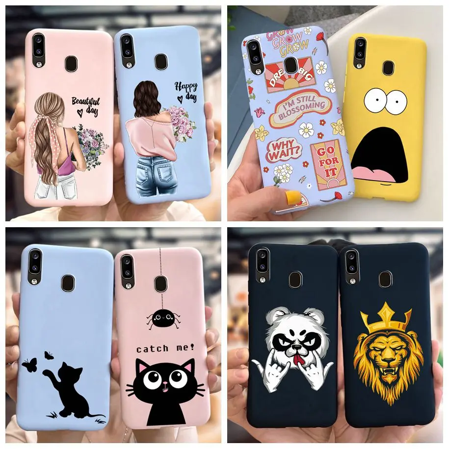Per Samsung Galaxy A40 Caso 2019 Belle Ragazze Verniciate Copertura Del Telefono Per Samsung A40 A 40 Galaxy A40 Sm-A405F Silicone Paraurti Fundas