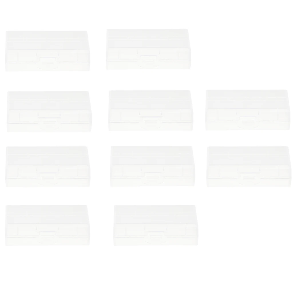 10 PCS Battery Storage Case/Box/Organizer/Holder for 18650 Batteries Cell Battery