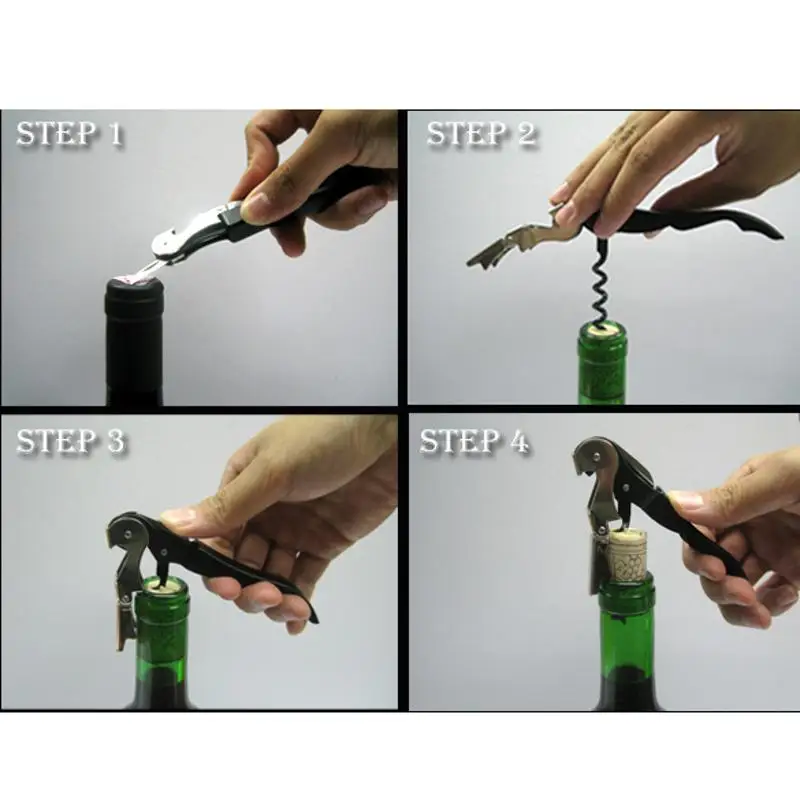 Штопор из нержавеющей стали для винных винтов Профессиональный штопор бутылок