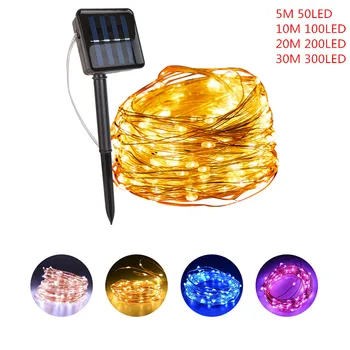 

Christmas Decoration Solar String Fairy Lights Waterproof Outdoor Garland LED Solar Power Lamp for Christmas Lights Outdoor