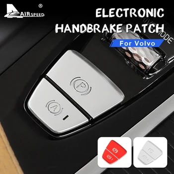 

AIRSPEED Aluminum Alloy for Volvo S90 V90 XC60 XC90 2017 2018 2019 Accessories Sticker Car Parking Brake Button Decorative Cover