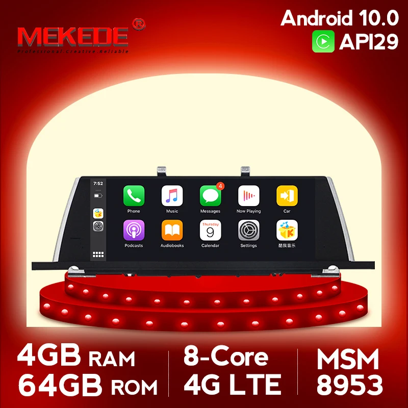 MEKEDE 10 25 &quotAndroid Qualcomm 8 ядерный автомобильный мультимедиа для BMW 5 серии GT F07 2009 2016 CIC
