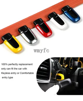 

ABS One Button Start Passive Keyless Enter Car Key Cover Case for Porsche Macan Cayenne Panamera Styling Replacement Accessories