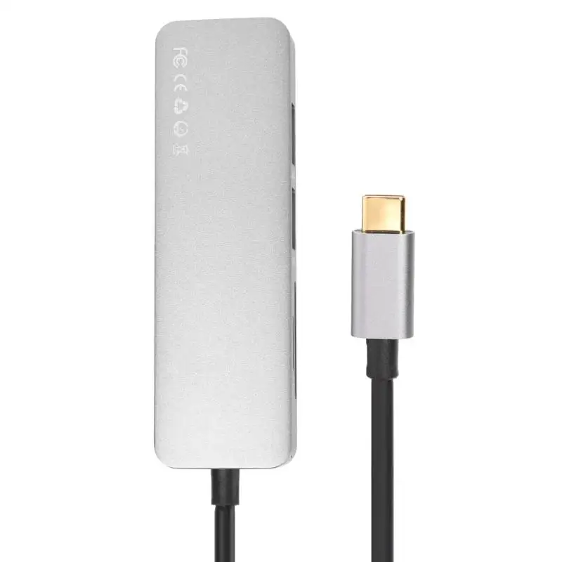 USB C концентратор тип-c до 4K HDMI SD/TF кардридер 2 USB3.0 адаптер разветвитель для MacBook samsung Galaxy S9/S8 huawei P20 Pro