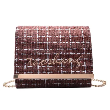 

Ladies Fashion Bag Chain Small Square Bag Student Wild Out Shoulder Messenger Bag European And American Wild Crossbody Bags 1212