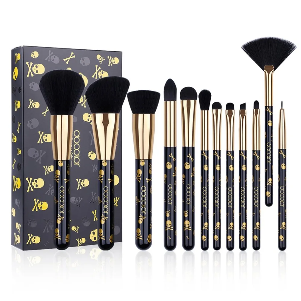 

New Fashion Women Beauty Docolor Gothic Makeup Brushes Sets Foundation Brushes Eyeshadow Eye Brushes Cosmetic Tools Maquiagem