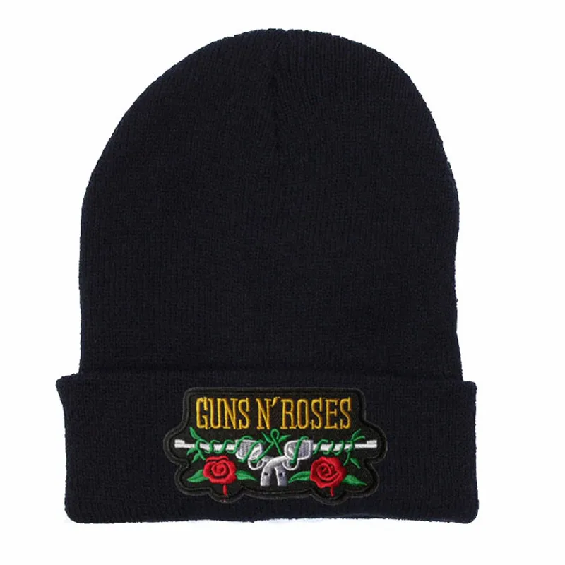 Женская трикотажная зимняя шапка Guns N Roses повседневная | Аксессуары для одежды