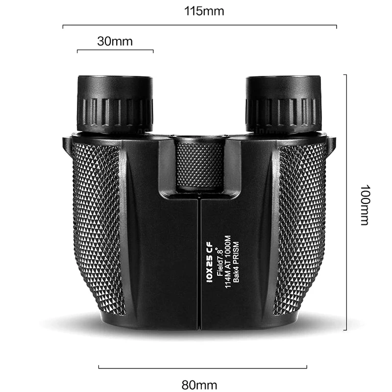 10x25 Zoom Binoculars with Night Vision BAK4 Prism High Power Waterproof US 
