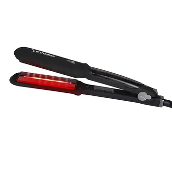 

Electric Hair Straightener Steam Straightening Flat Iron Brush Comb EU PLug