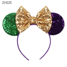 2021 novo lantejoulas arco do cabelo hairband moda mouse orelhas bandana para meninas diy festival festa acessórios para o cabelo presente