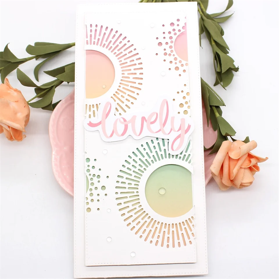 KSCRAFT Basic Stitched Nesting Slimline Die Metal Cutting Dies Stencils For DIY Scrapbooking Decorative Embossing DIY Paper Card