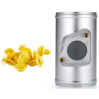 

10 Pcs Sill Plate Cover Trim Retainer Clips Fasteners & 1 Pcs 76mm Air Flow Sensor Adapter Air Flow Meter Base