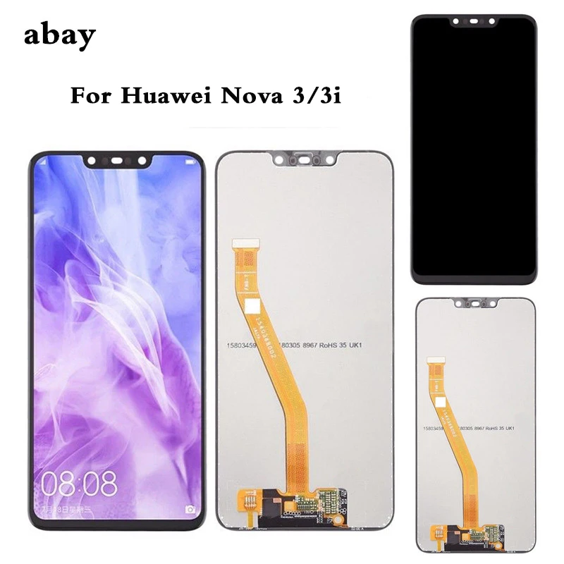ЖК дисплей с сенсорным экраном для Huawei Nova 3 панелью LX1 LX9 3i INE LX2 L21 3e экран ANE LX3 L23