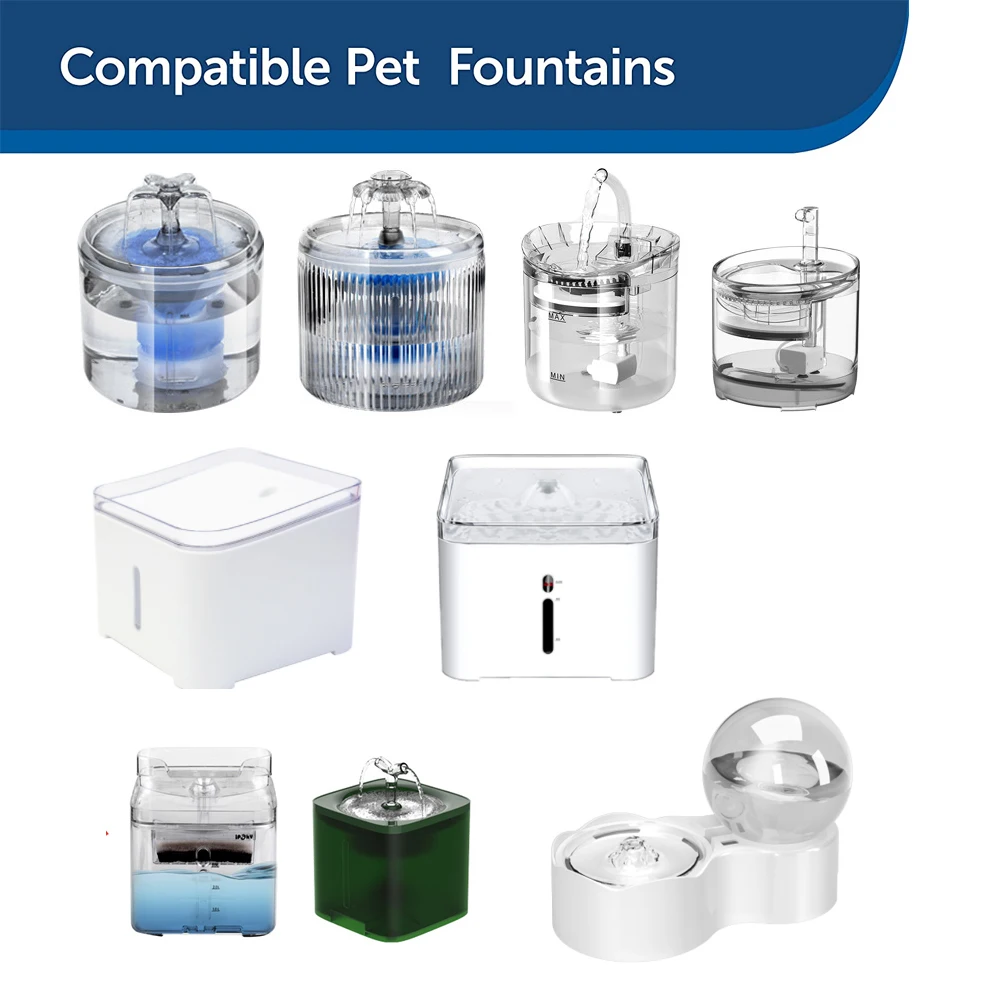 Water Pump LED Light For Cats Fountain Dogs Pet Dispenser Submersible Fish Tank Blue Light Auto Feeder Replacement Accessories water pump aquarium water pump fish tank pump aquarium led light