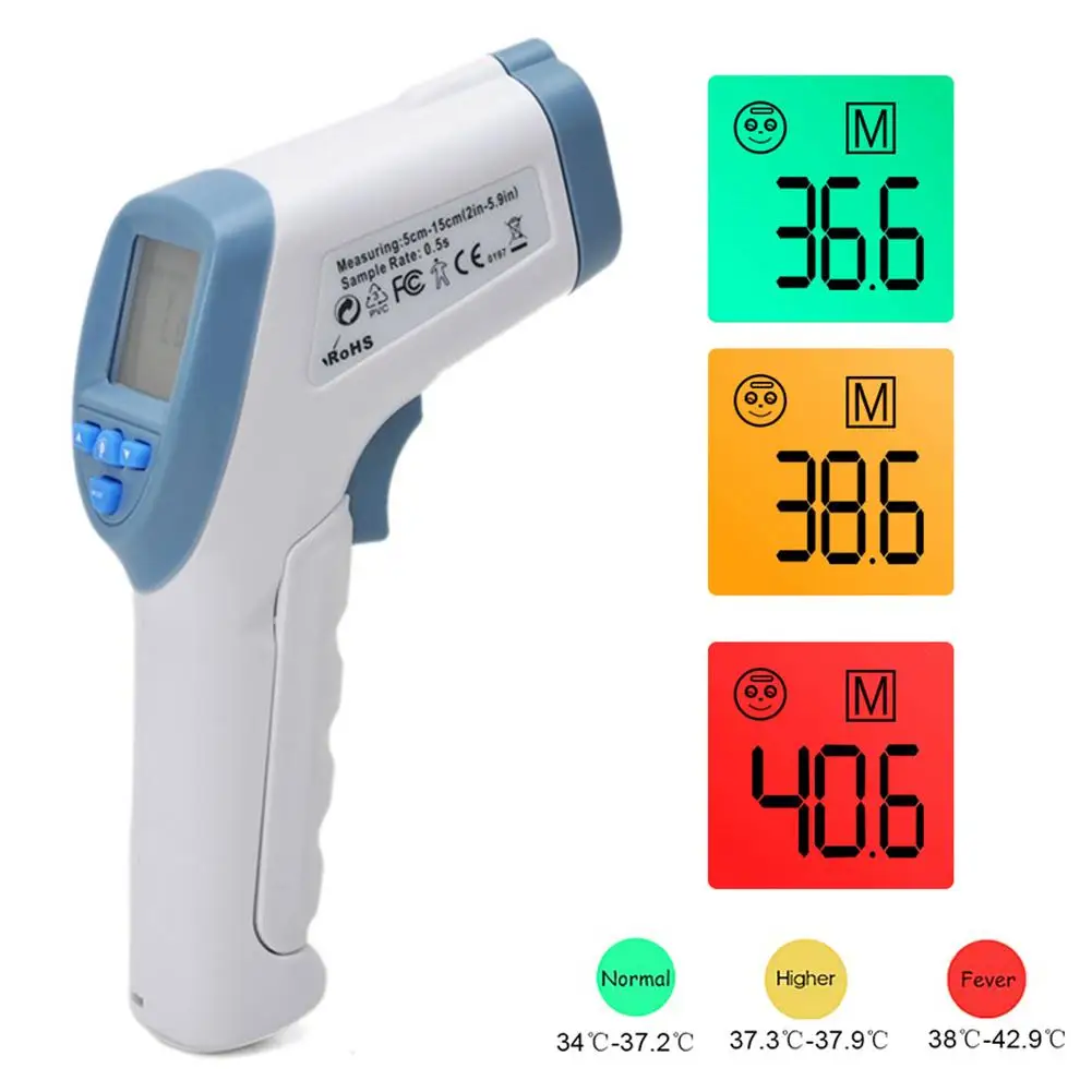 

Forehead Thermometer Non Contact Infrared Thermometer Body Temperature Fever Digital Measure Tool for Baby Adult 2020