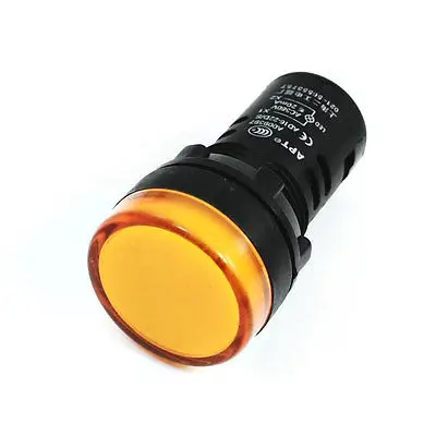 

Industrial AC 220V Yellow Neon Lamp Indicator Pilot Signal Light
