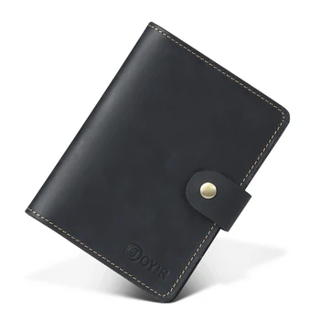 

Genuine Leather Card Holder Fashion Suture Simple Passport Holder Credit Card Wallet Unisex Card Package Small Coin Purse New