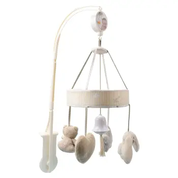 

Baby Crib Mobile Rattle 0-12 Months Rotating Bed Bell Educational Plush Toy Gift 23GD