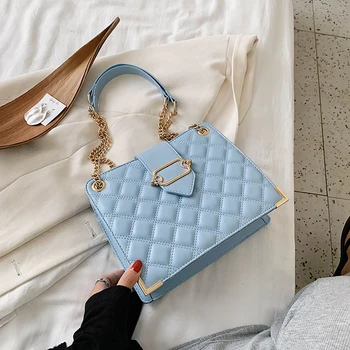 

Women Bag 2020 Summer Shoulder Bag Simple and Versatile Messenger Bag New Pattern High Grade Chain Small Square Bag Flap