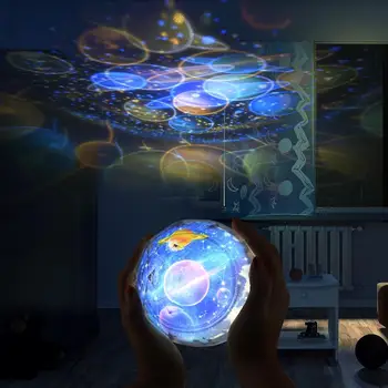 

Starry Sky Night Light Planet Magic Projector Earth Universe LED Lamp Colorful Rotate Flashing Star Kids Baby Christmas Gift